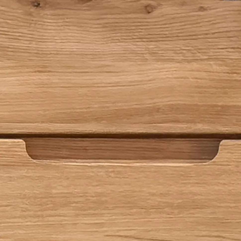 Nachtkommode aus Massivholz Wildeiche - Darcona