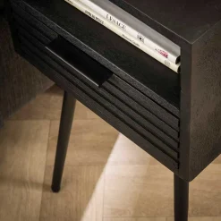 Nachtkommode Beistelltisch in Schwarz - Jadamos