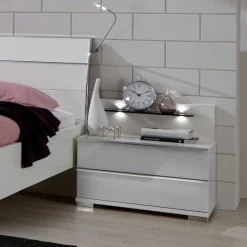 Nachtkommode Donpiave mit Glasablage