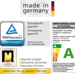 Nachtkommode Forcelan in Eiche Sägerau Weiß