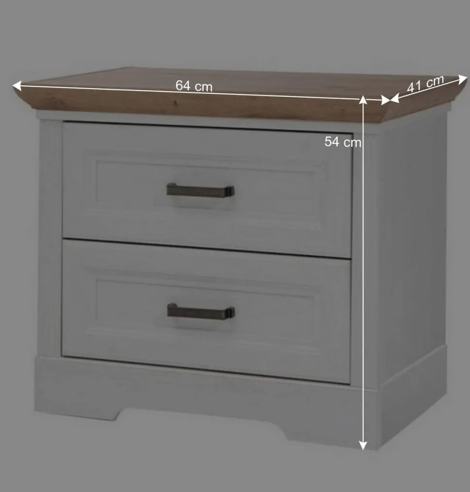 Nachtkommode im Modern Country Style - Maggio
