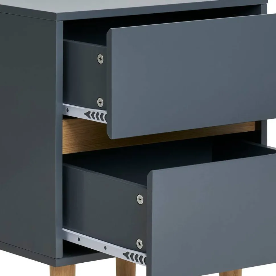 Nachtkommode in Dunkelgrau - Jayant
