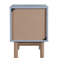 Nachtkommode in Grau mit Eiche - Caldaro