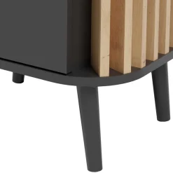 Nachtkommode in Grau und Wildeiche - Penzanca