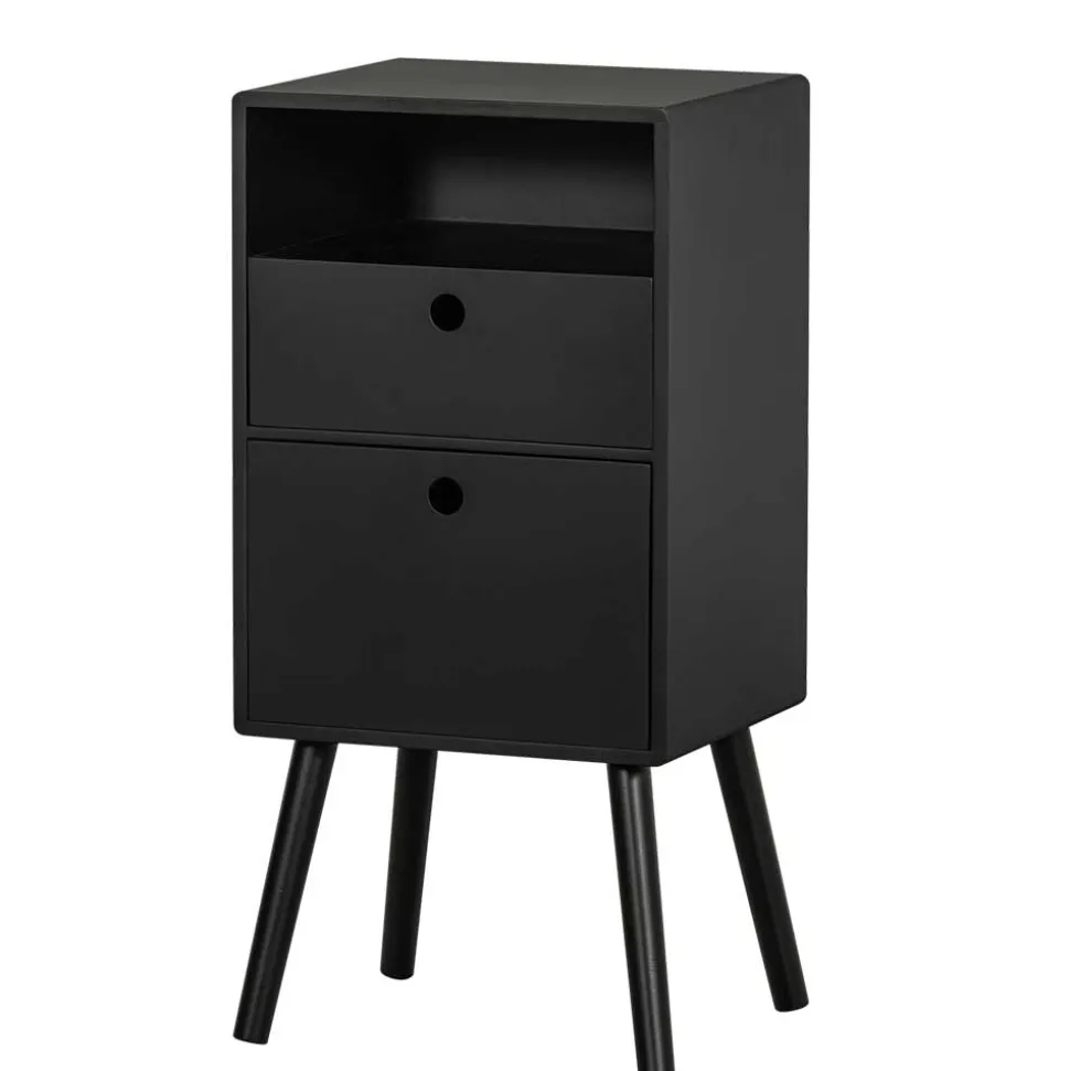 Nachtkommode in Schwarz - Borkata