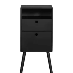 Nachtkommode in Schwarz - Borkata