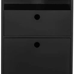 Nachtkommode in Schwarz - Borkata