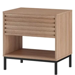 Nachtkommode mit einer Schublade und Fach - Lunira