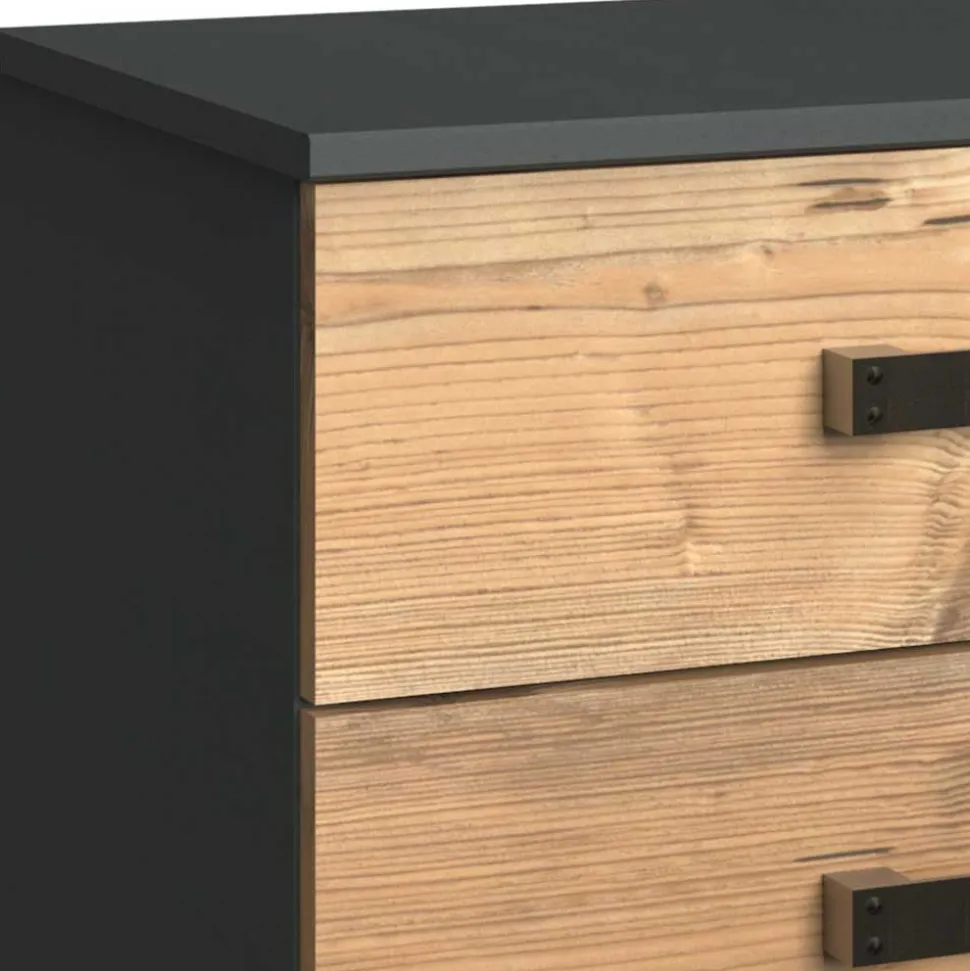 Nachtkommode mit zwei Schubladen in Tanne NB - Ardila I