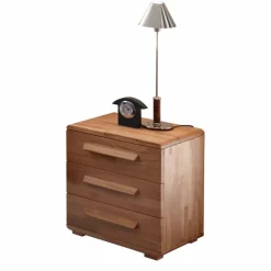 Nachtkommode Nesmina mit drei Schubladen