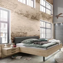 Nachtkommoden & Doppelbett Kombi - Licruva I (dreiteilig)