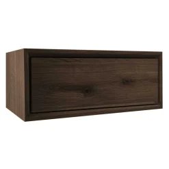 Nachtkonsole aus Eiche Rauchfarben Dunkel - Basin