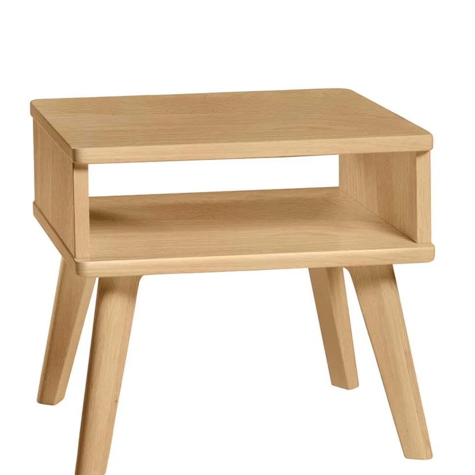 Nachtkonsole aus Holz Eiche hell - Ilatada