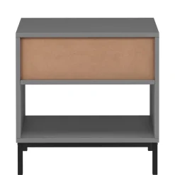 Nachtkonsole in Grau mit Schwarz - Lagista