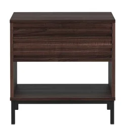 Nachtkonsole in Walnuss Holzoptik - Teleska