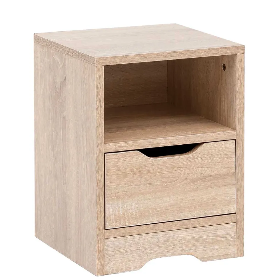 Nachtkonsole mit Fach und Schublade - Mavricara