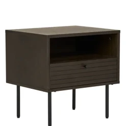 Nachtkonsole mit Fach und Schublade - Wega