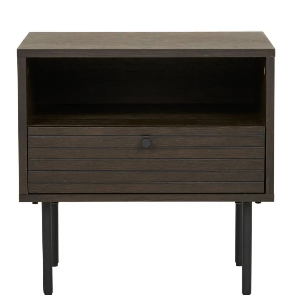 Nachtkonsole mit Fach und Schublade - Wega