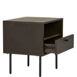 Nachtkonsole mit Fach und Schublade - Wega