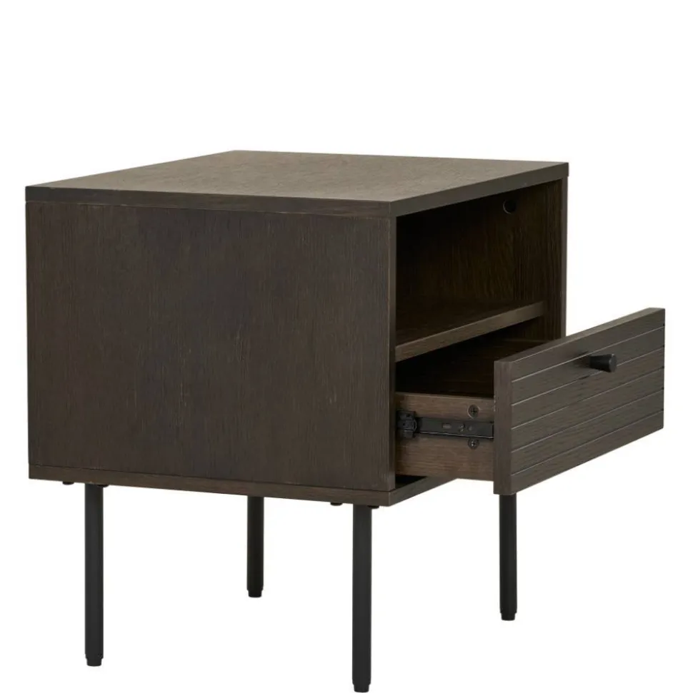 Nachtkonsole mit Fach und Schublade - Wega