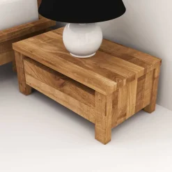 Nachtkonsole Nadalia aus Wildeiche Massivholz