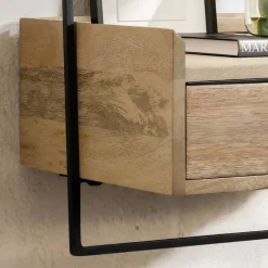 Nachtkonsole zum Aufhängen aus Mangoholz - Hanniba