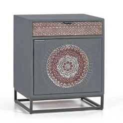 Nachtschrank - dekorativ mit Mandala - Mesusco