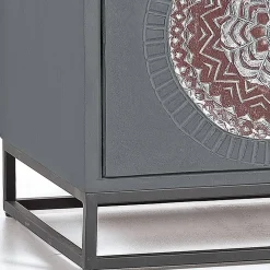 Nachtschrank - dekorativ mit Mandala - Mesusco