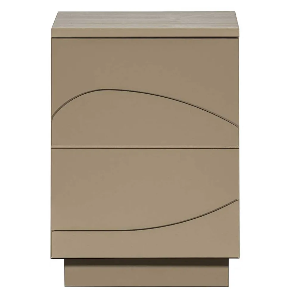 Nachtschrank aus Kiefer in Schlammfarben - Ophra