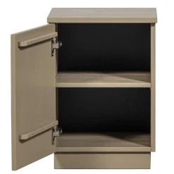 Nachtschrank aus Kiefer in Schlammfarben - Ophra