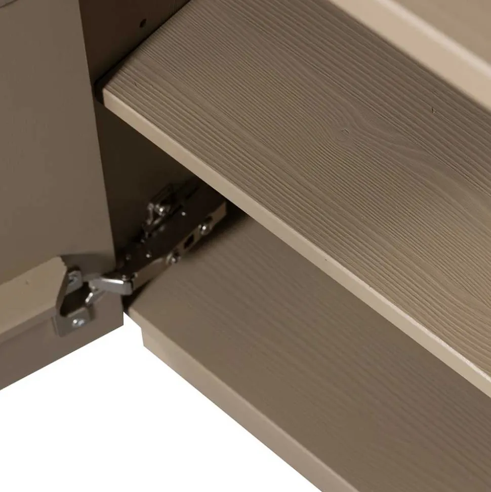 Nachtschrank aus Kiefer in Schlammfarben - Ophra