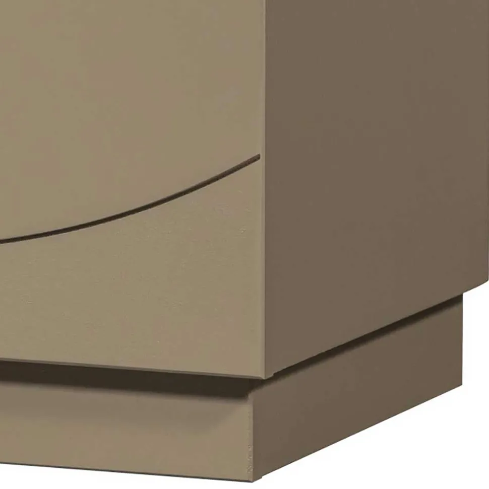 Nachtschrank aus Kiefer in Schlammfarben - Ophra