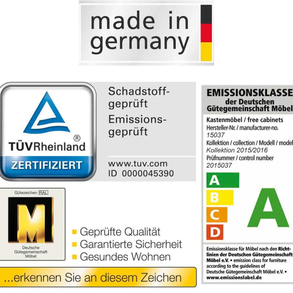 Nachttisch Alrica in Weiß