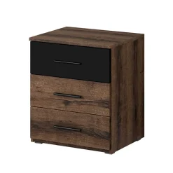 Nachttisch Kommode in Eiche Dunkel - Ceusenia