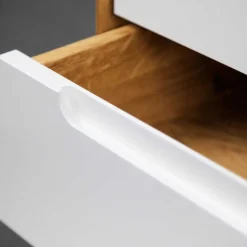 Nachttisch Kommode in Wildeiche & Weiß - Diesta