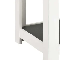 Nachttisch Kommode Mercadeo in Weiß Grau