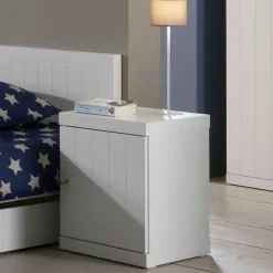 Nachttisch Maggy in Weiß