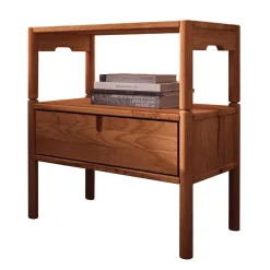 Nachttisch mit Fach & Schublade - Indrya