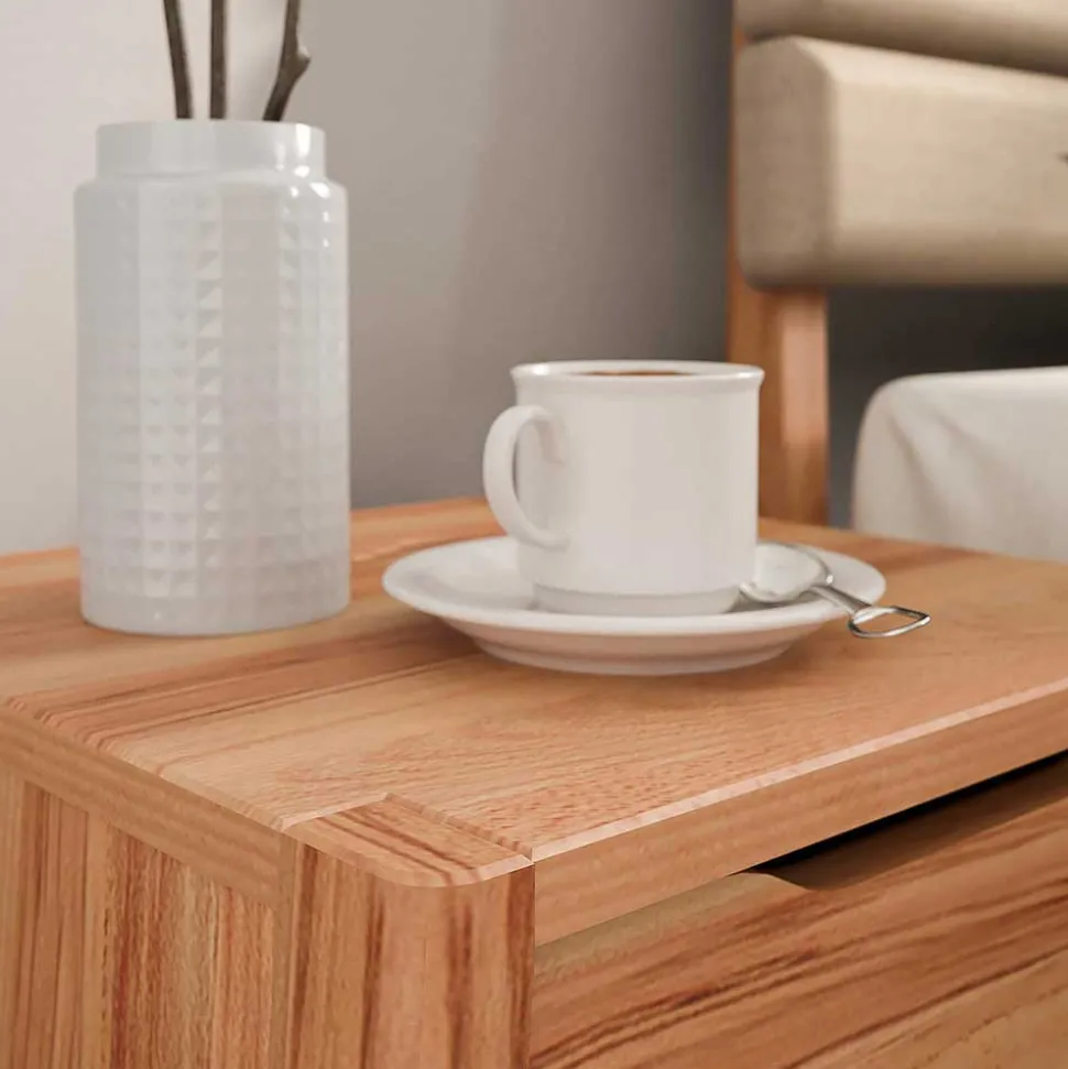 Nachttisch mit Schublade und Ablage - Lana