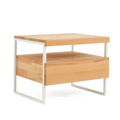 Nachttisch Regine mit Schublade 40cm hoch