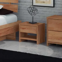 Nachttisch Salomonia aus Kernbuche Massivholz