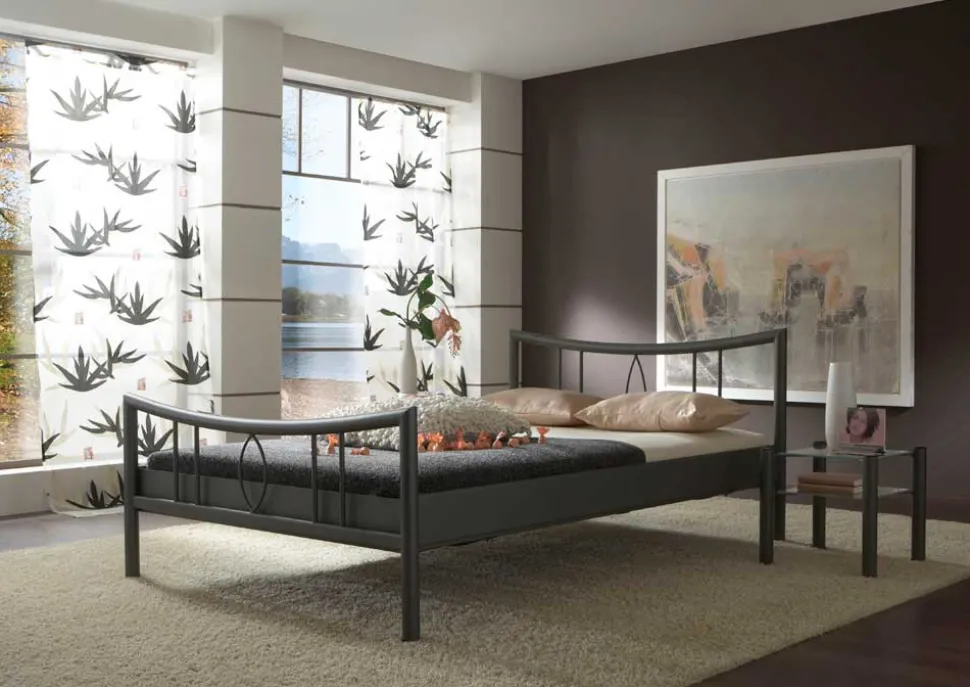 Nachttisch Virginia in Dunkelgrau