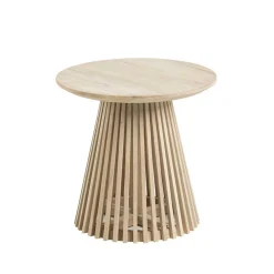 Naturbelassener Designtisch aus Teakholz - Trainy