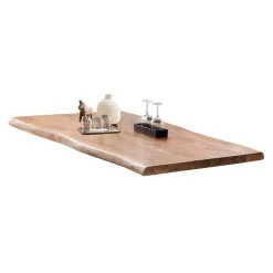 Naturkanten Esstisch mit Industrial Gestell - Belego