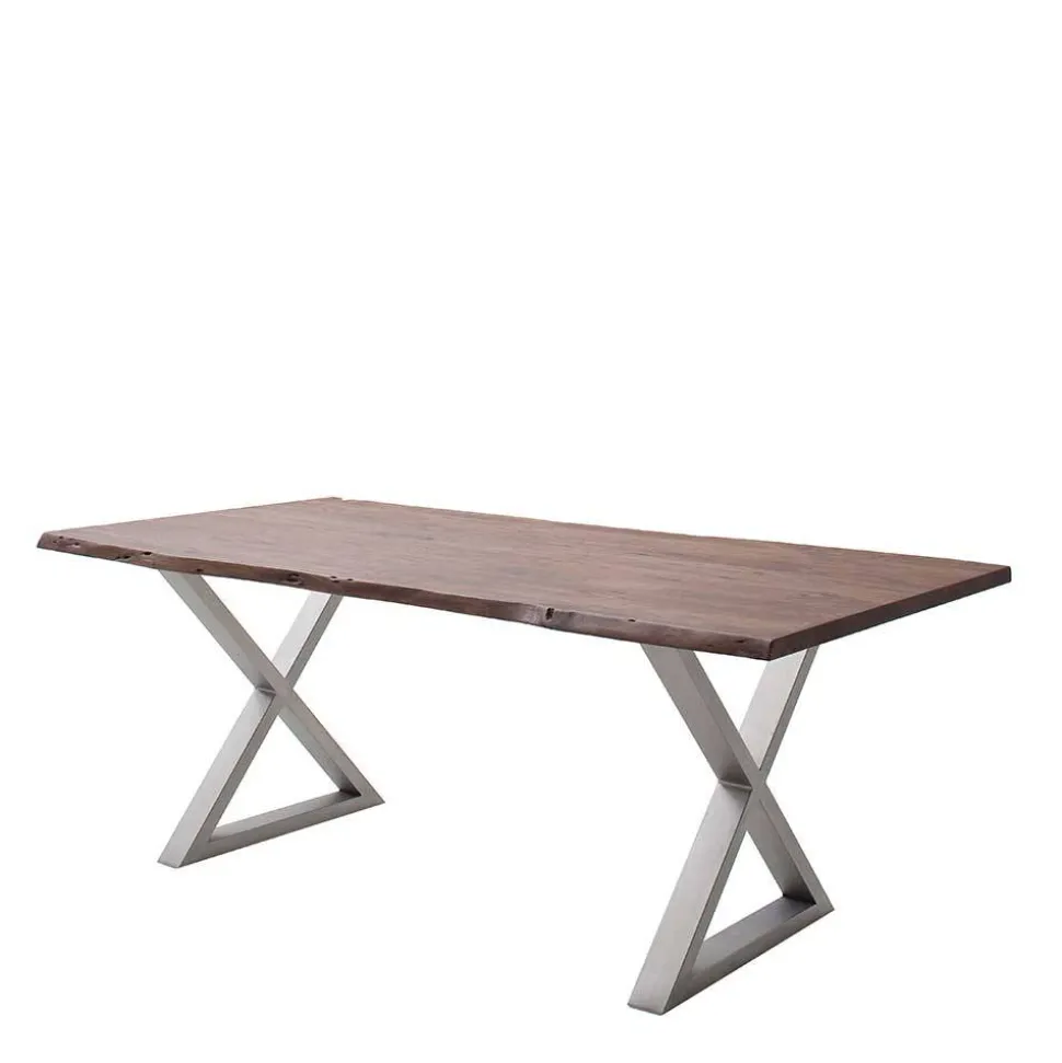 Naturkanten Esszimmertisch in Walnuss - Adison