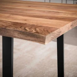 Naturkanten-Tisch mit Trapezbeinen - Captain