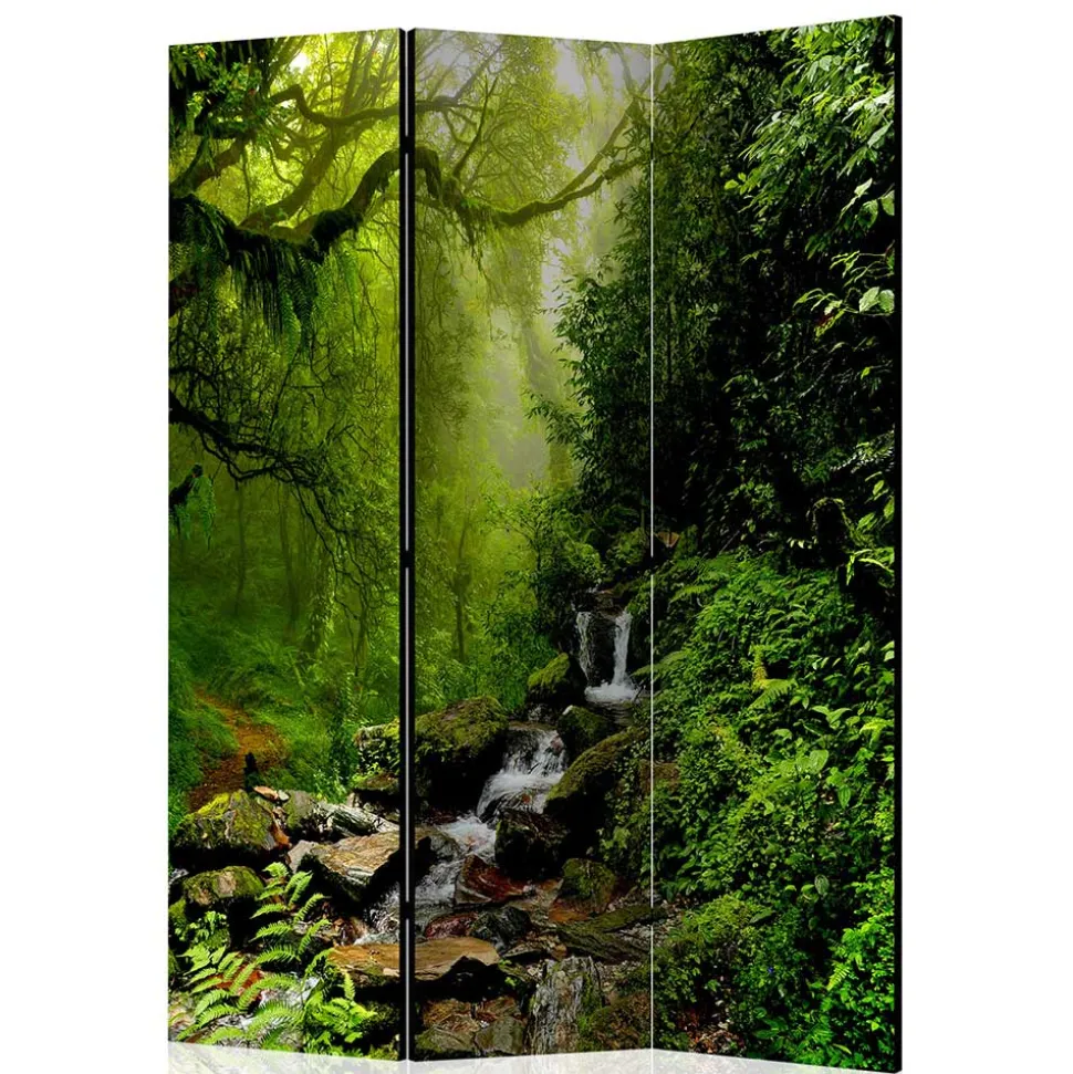 Naturmotiv Paravent Wald & Wasser - Rikuo