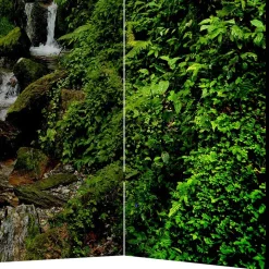 Naturmotiv Paravent Wald & Wasser - Rikuo