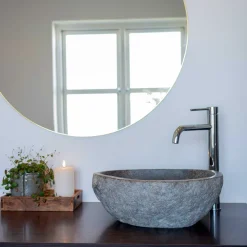 Naturstein Waschbecken als Aufsatzbecken - Mossora