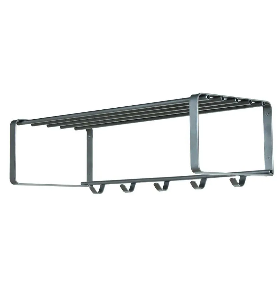 Nickelfarbene Hängegarderobe aus Stahl - Mazurra